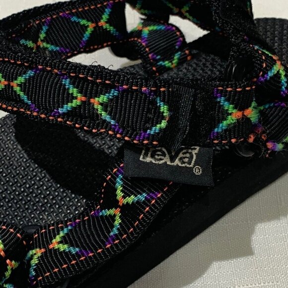 Teva Hurricane Black Diamond Pattern Sandals Water  Size 9.5 Mens 7 - Picture 11 of 11